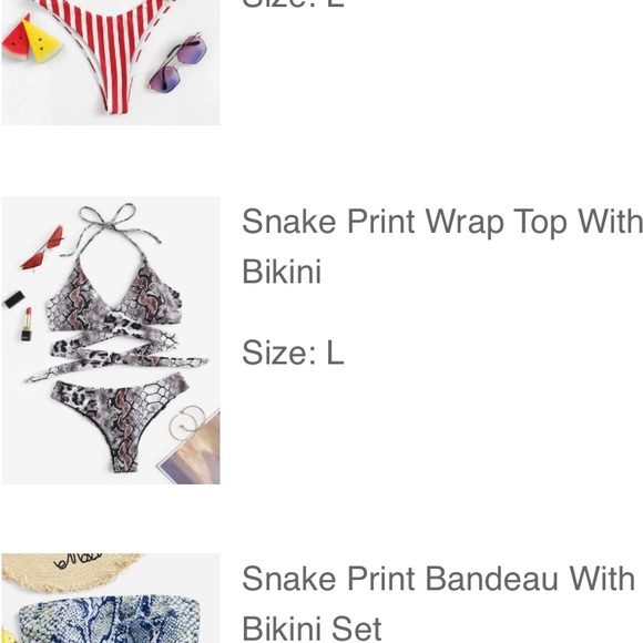 SNAKESKIN BIKINI - Picture 2 of 2